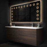 Espejo LED Rectangular | Control por interruptor de pared | Luz blanca cálida - Reyze Seria Minimal Model 4